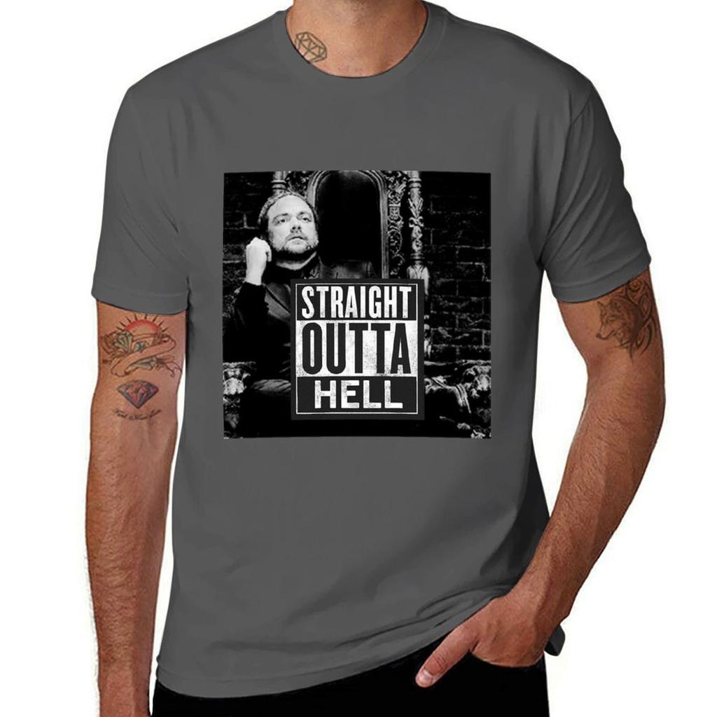 Straight Outta Hell TShirt Sporty Breathable Short Sleeve TShirt