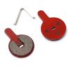Brake Pads Red Replacement Accessories 33.5*22.4mm