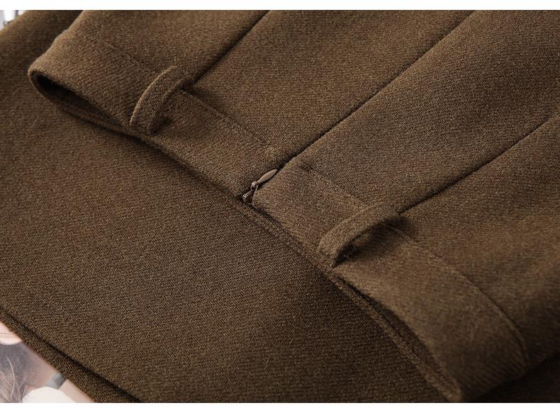 Luxurious Woolen A-Line High-Waisted Skirt - Women's Autumn/Winter 2025 Collection