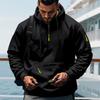 Men's Loose Fit Heavyweight American-Style Casual Sportswear Jacket fleece Lined Hooded Sweatshirt for Winter