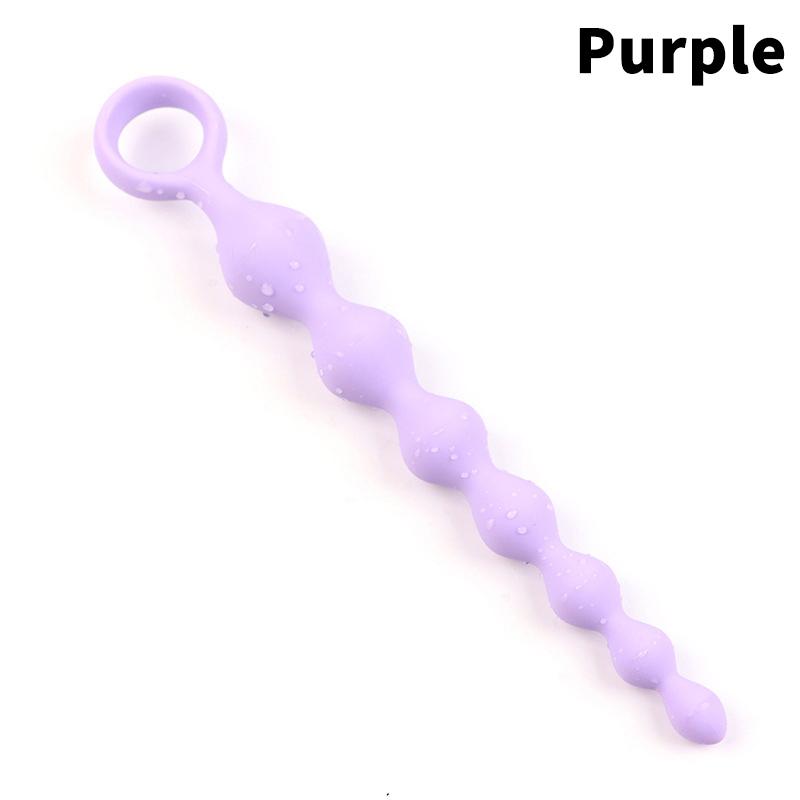 20.7cm 18+ Adult Women Men Couple Flirt Gay Erotic SM Sex Toys Silicone Anal Beads Prostate Stimulator Ball Butt Plug Anal Plug