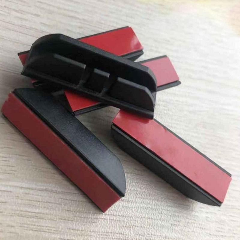 Adhesive Car Side Shade Mount Set 12 Piece Black Plastic 3.5 x 0.9 cm for Interior Side Window Replacement and Installation Use Tasks