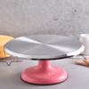 10/12 INCH Baking Tools Aluminum Alloy Birthday Cake Turntable Plastic Ceramic Turntable Glass Turntable Flower Mounting Table