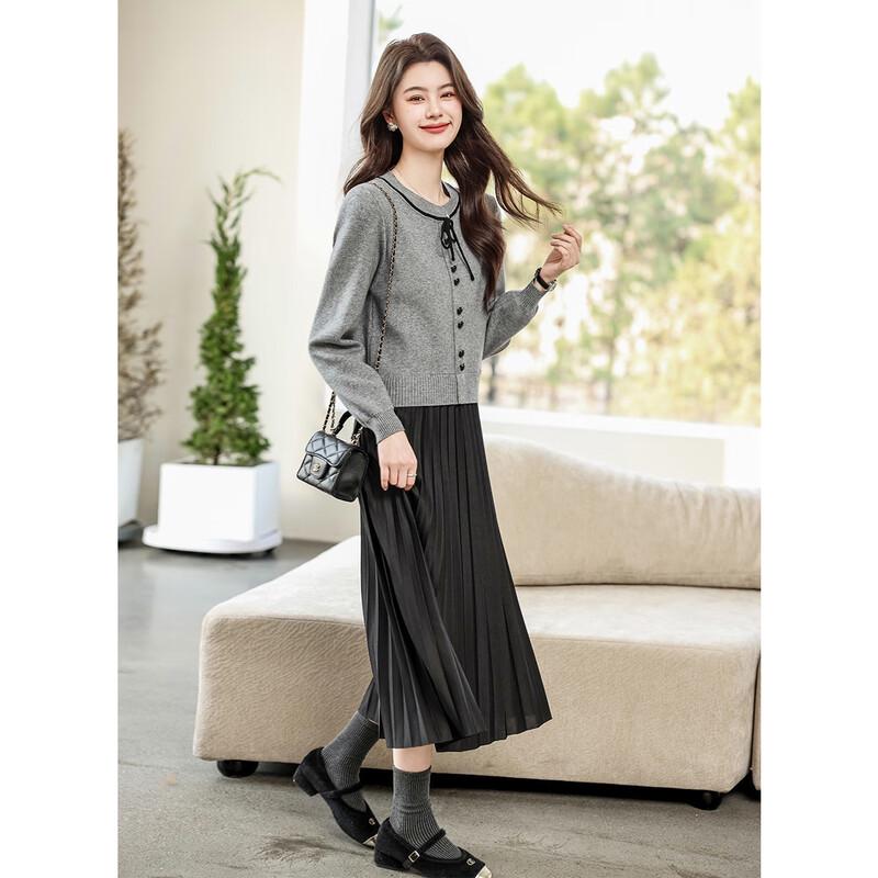 Mokana Urban Casual Long-Sleeve Midi Dress MKNJD3643