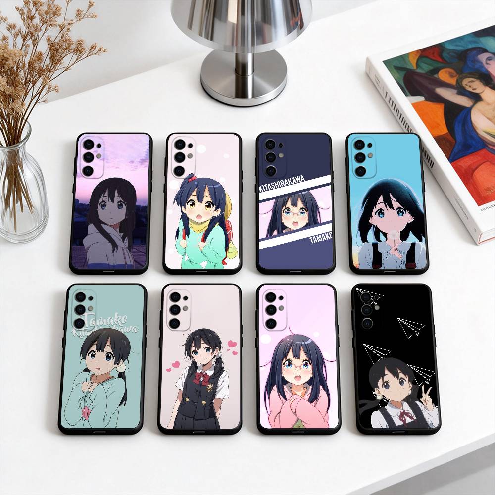 T-Tamako Market K-Kitashirakawa Phone Case For Samsung S25,S24,S21,S22,S23,S30,Ultra,S20,Plus,Fe,Lite,Note,10,Black Cover