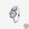 925 Sterling Silver Open Ring Style  Paved Heart Butterfly Flower Colorful Gemstone Ring For Women Daily Wear Jewelry Gift 2026