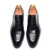 Echtes Leder Handgefertigt Herren Oxford Kleiderschuhe Kappe Zehenbereich Schnürung Klassischer Business Büroschuh Hochzeitsfeier Formelle Schuhe Mann