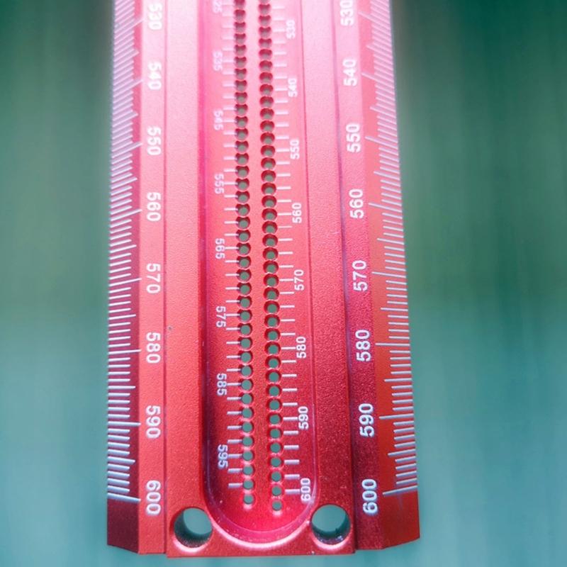 High Strength Marking T Ruler Aluminum Woodworking Scriber Marking Gauge Deluxe Hole Scribing Ruler