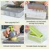 7 In 1 vegetable chopper with container and Lid Manual Hand Veggie Chopper Self Cleaning Mini