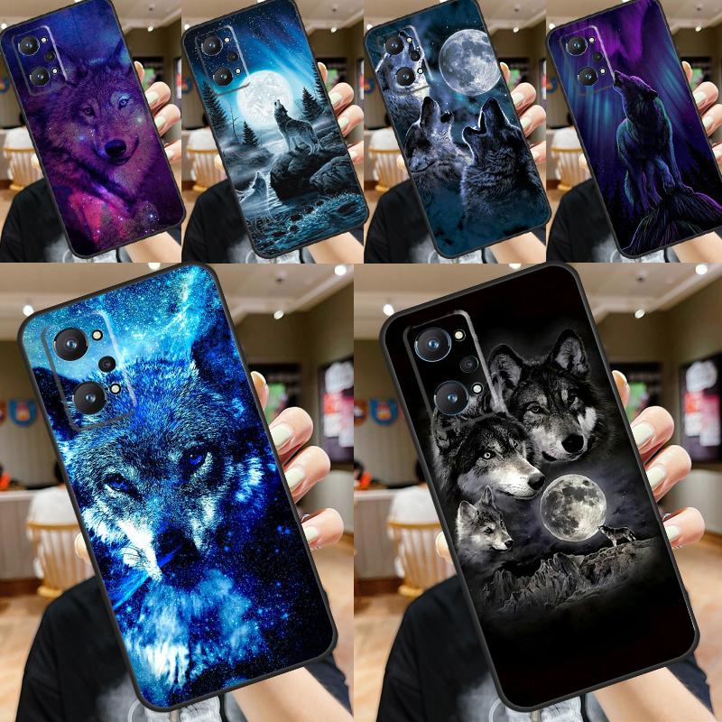 Animal Wolf Galaxy For Realme C53 C51 C55 C67 C30 C31 C33 C35 C21Y C25s GT5 9 10 11 12 Pro Plus GT Neo 6 Case
