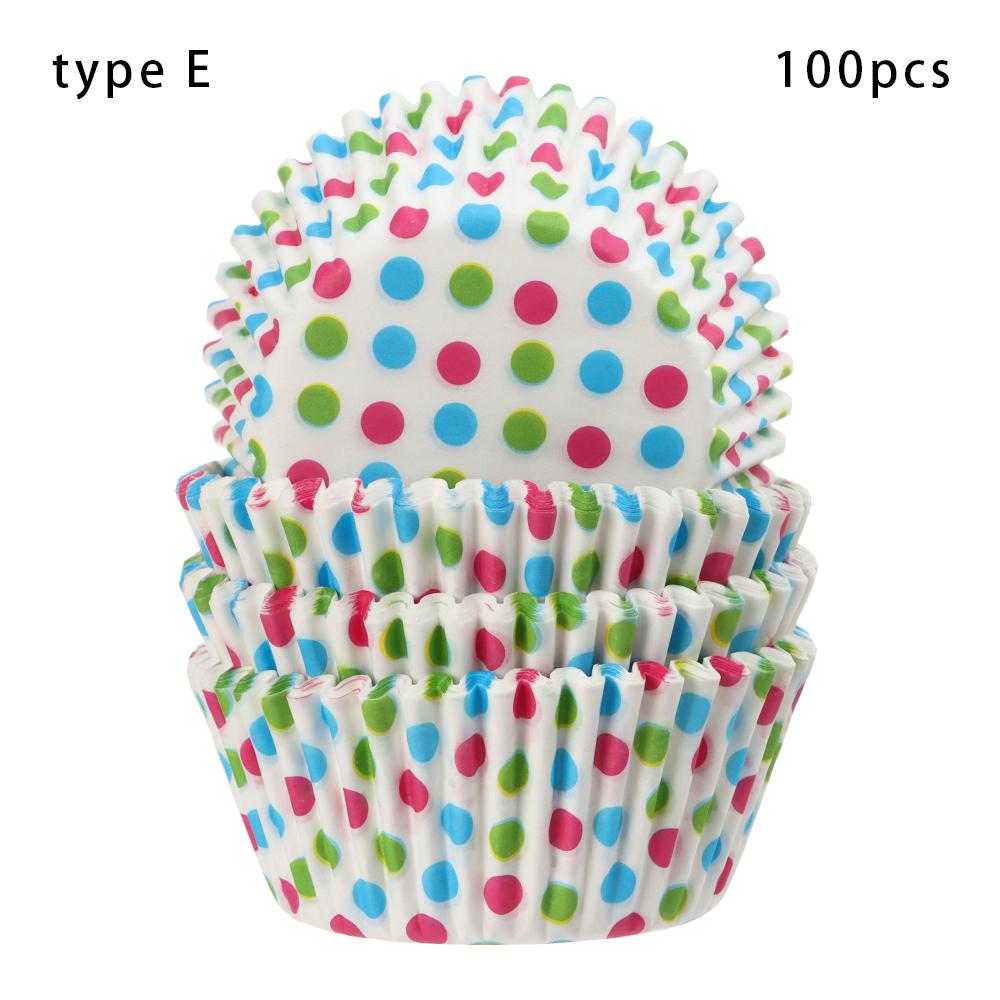 50 Stück/Packung Papier-Cupcake-Förmchen Tulpenblüten-Schokoladen-Cupcake-Hülle Back-Muffin-Halter Hochzeits-Party-Zubehör