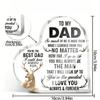 2D Flat Dad Gifts From Daughter Son, Father Gifts for Birthday Christmas Father's Day, Dad Clear Acrylic Sign Keepsake Gifts,   Acrylic Decor for