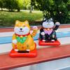Solar New Lucky Cat Car Ornaments Interior Styling Accessories Holiday Gifts for Home Car Hotel Restaurant Decor Craft
