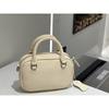 Bowlingtas, Boston Echte Leren Handtas, Niche Enkelvoudige Schouder Crossbody Tas