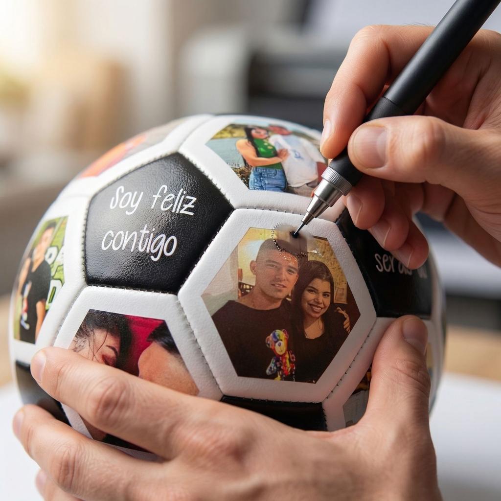 Pallone da Calcio con Motivo Personalizzato per Studenti e Adulti Giocattolo da Allenamento Adatto per Scuola Materna e Regalo di Compleanno per Bambini Uso Interno Esterno