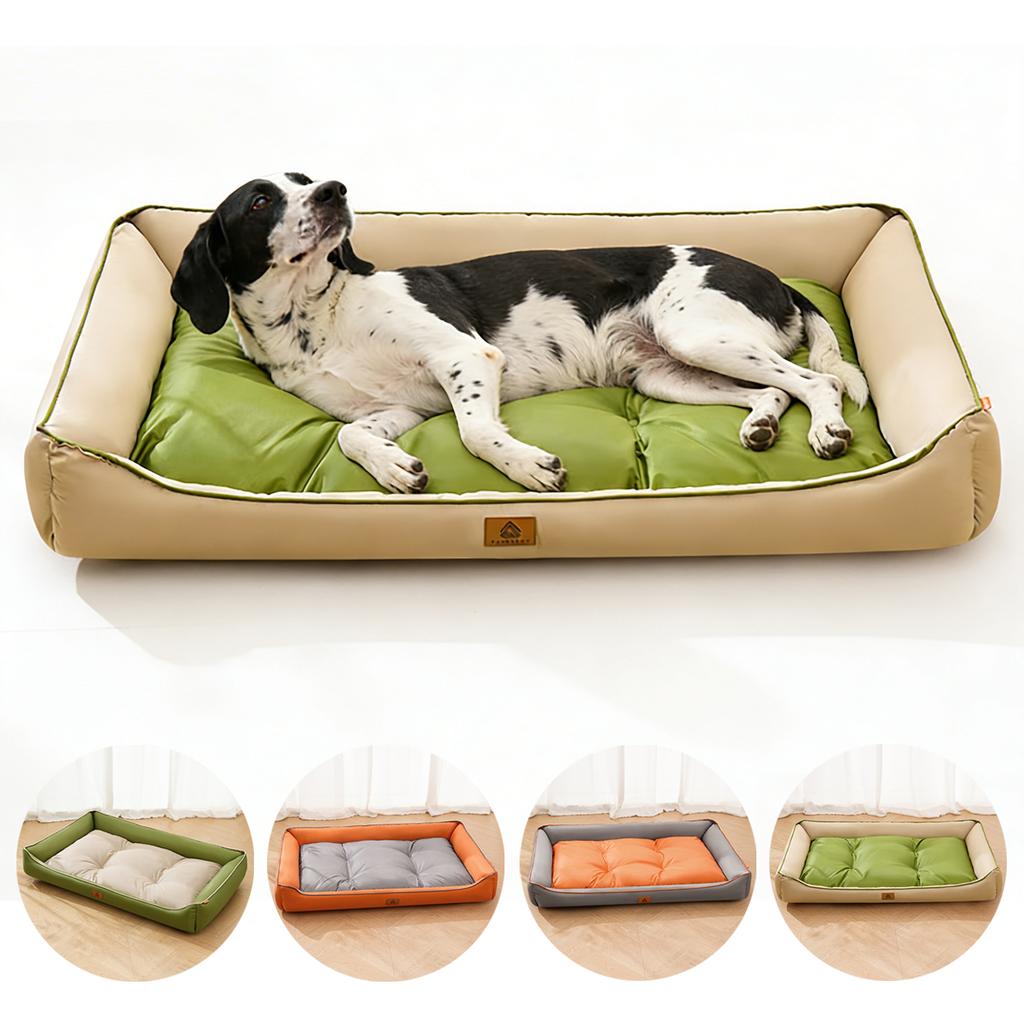 Large Cat Sofa Mat Full Filling Summer Comfortable Waterproof Square Medium Dog Bed Color-blocking Small Dog Kennel House