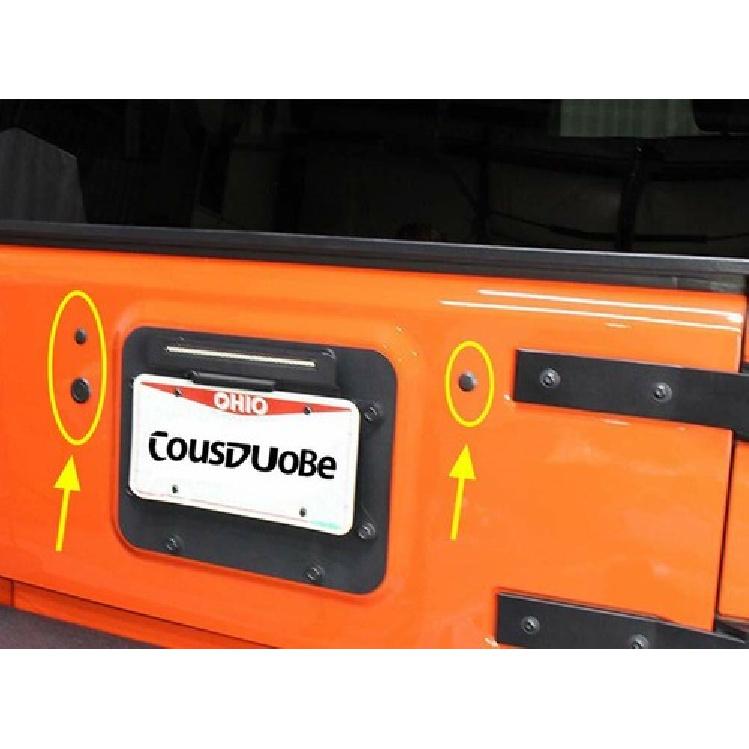 Tailgate Plugs Removable Durable Rubber Plugs for Jeep Wrangler JK JKU 2007-2017