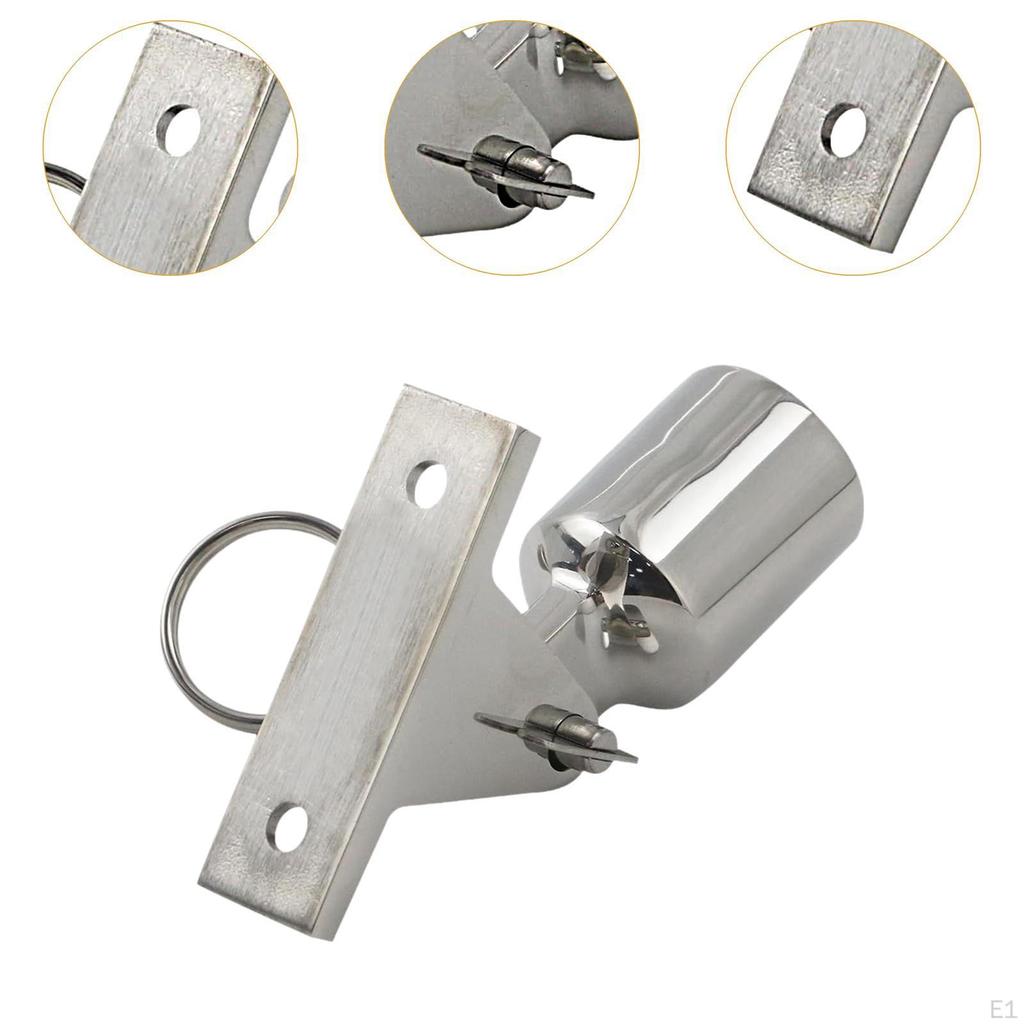 Deck Hinges Slide Cap Accessory Fits 22mm/25mm Tube Easily Install Replace Parts for Boat Yach