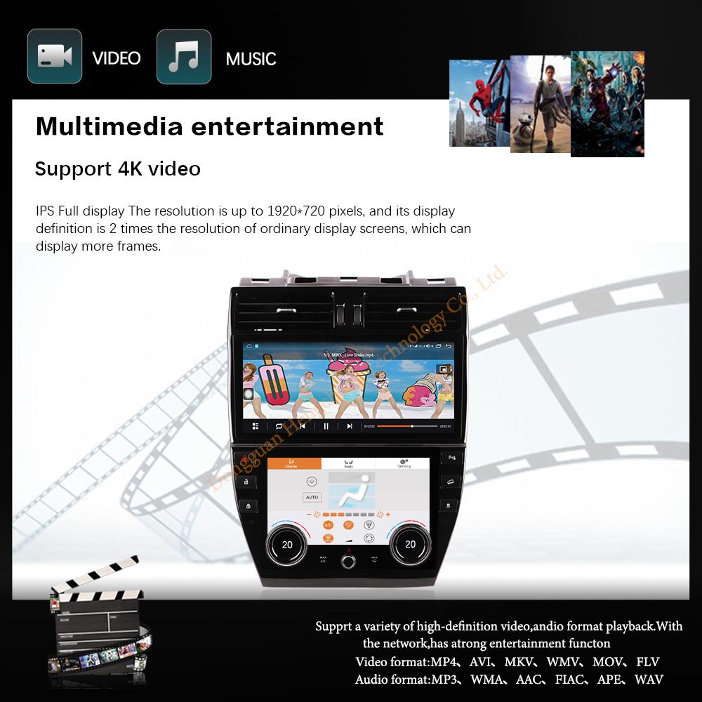 12.3inch For Land Rover Freelander 2 2007-2015 Android12 Car Multimedia Player GPS Navigation Radio 8+128G CarPlay 4G AC screen