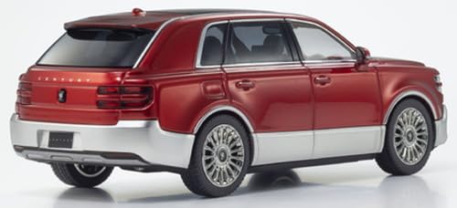 Kyosho Original 1/43 Scale Toyota Century (Guren) (Red/Silver) with Fromage Interior, Finished Model, KS03926RS