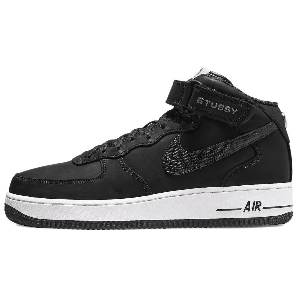 Nike Air Force 1 Mid Stussy Black White