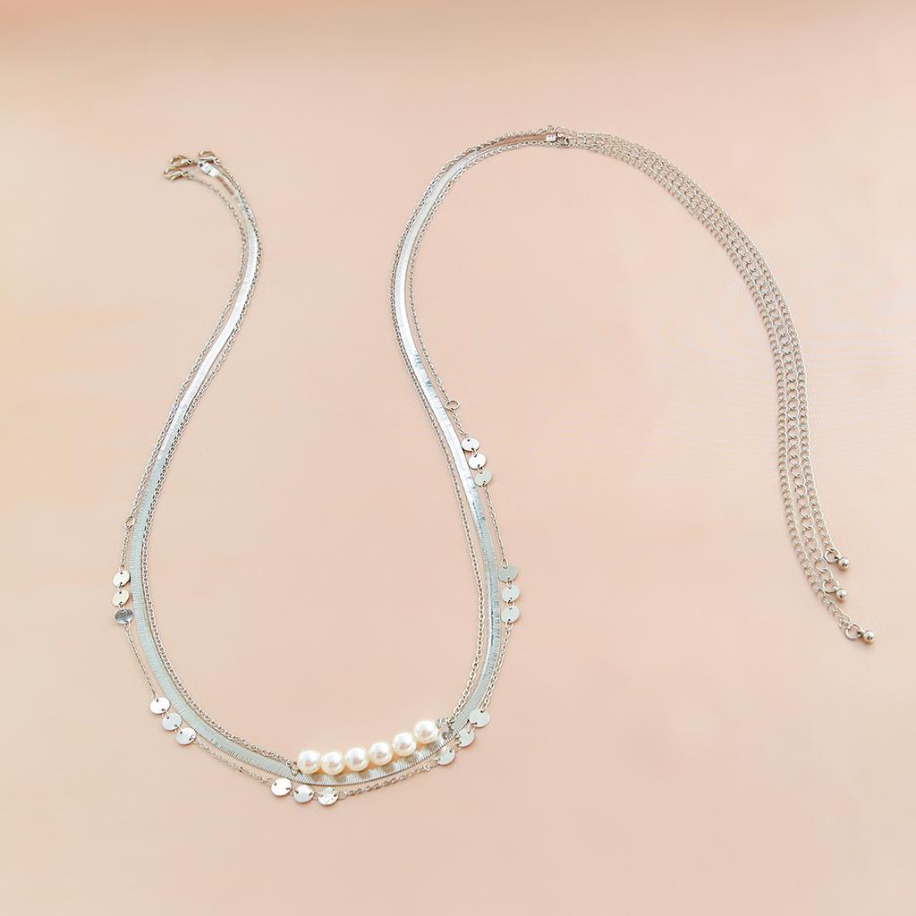Accessories Fashion Metal Wind Snake Bone Chain Waist Chain Waist Chain Sexy Imitation Pearl Body Chain