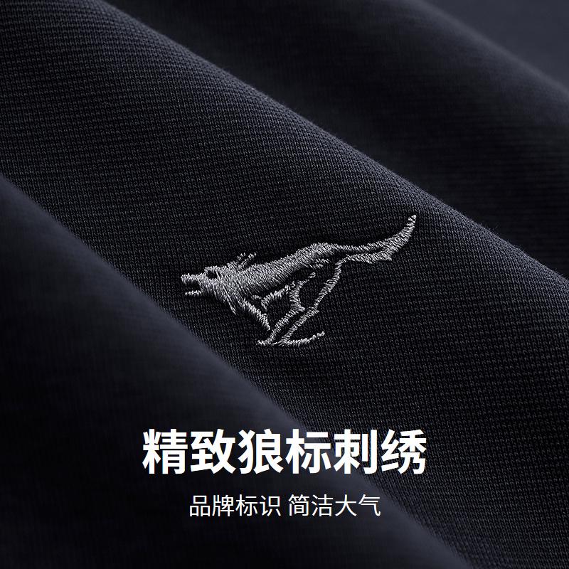 Brand Embroidery Showcases Quality: Seven Wolves Men's Cool Short Sleeve Round Neck T-shirt