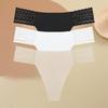 3Pcs Seamless Women Panties Sexy Lace G-string Hollow Out Waist Underwear for Female Solid Thongs Low Rise Lingerie S-XL