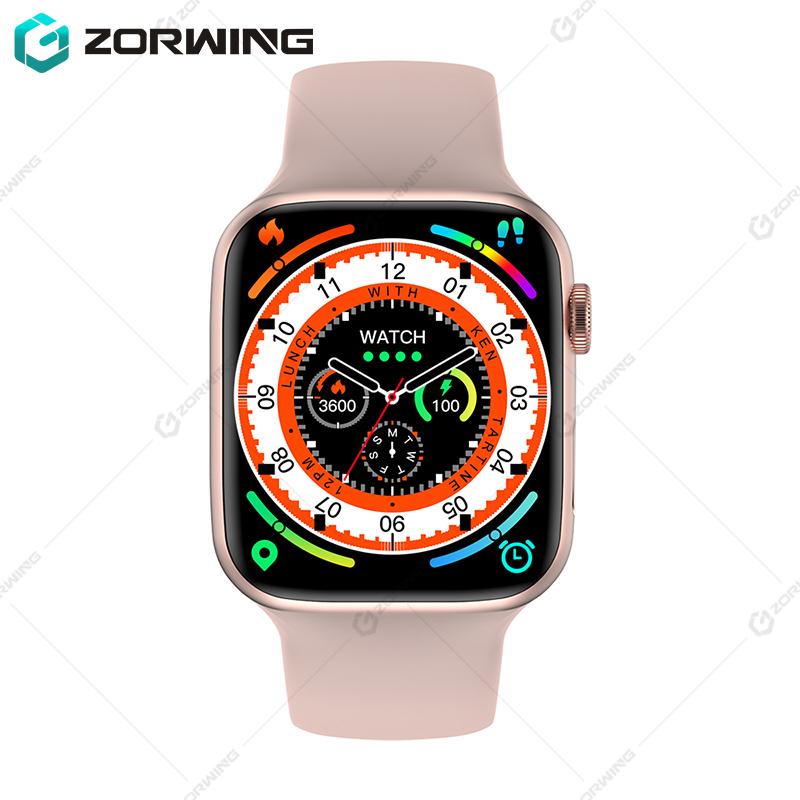 Relógio Inteligente W59 Masculino Feminino 47mm ECG GPS Smartwatch 2,2 Polegadas 105 Relógio Esportivo Série 8 W58 Atualizado para Android iOS com Trava de Pulseira