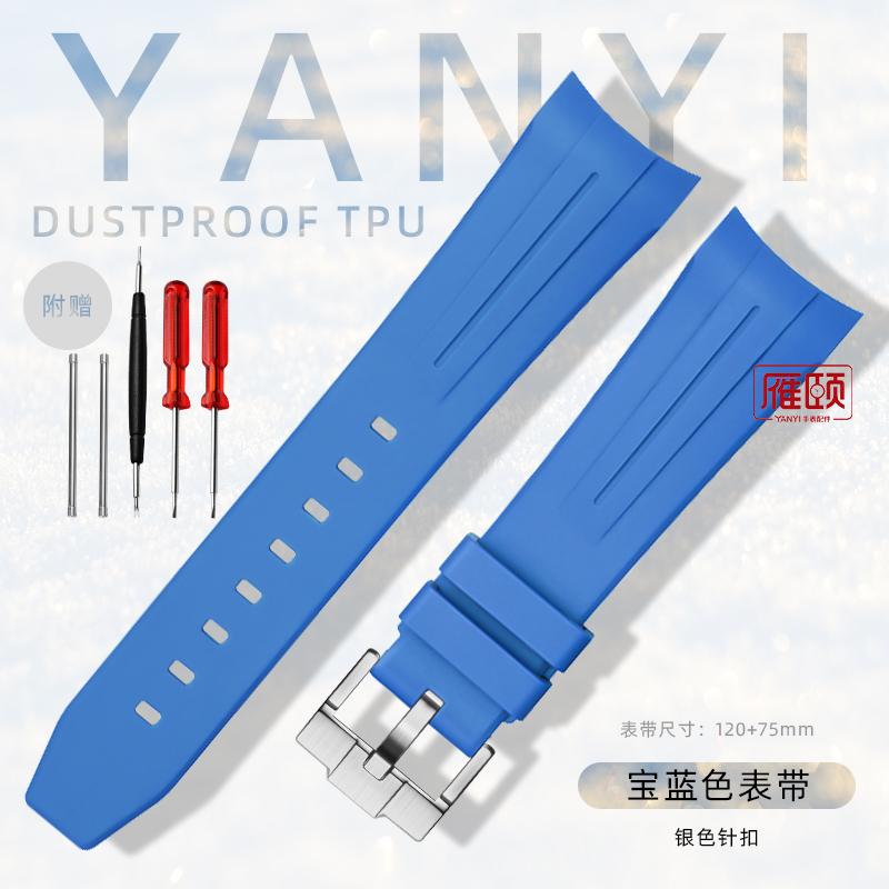 Gummiarmband für Blancpain X Swatch Five Oceans Gummi-Taucharmband, wasserdicht, 22 mm, Herrenuhrenarmband mit Schraubwerkzeug