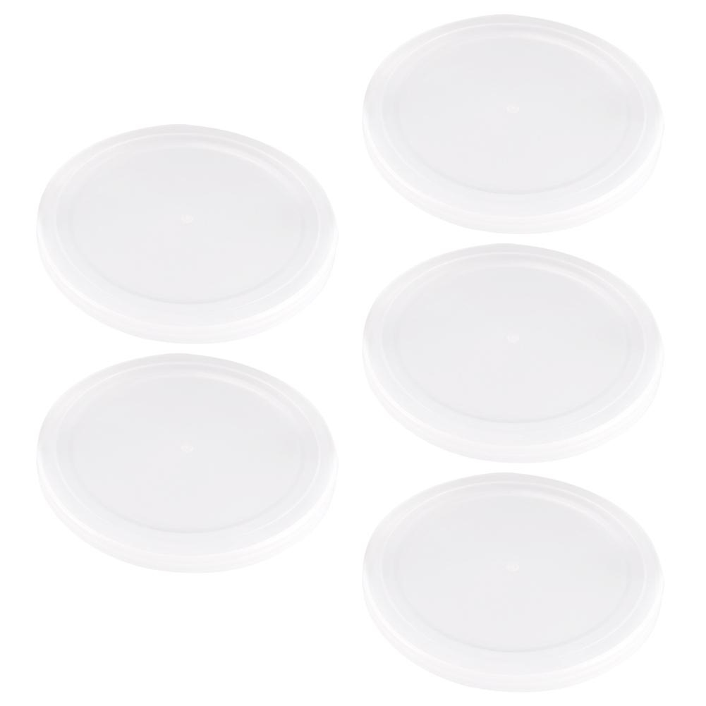 

5шт многоразовое хранение продуктов хранения жестяной крышки банки крышки круглые собаки кошка консервированный герметик