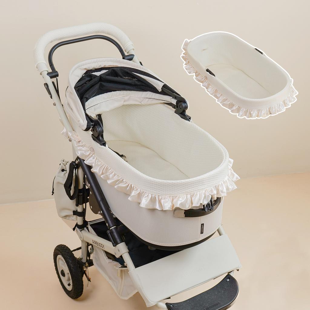 Pet Dog Stroller Edge Cover--Cool Feeling Fabric,Edition Pet Comforter - Stroller Cover, Lace Design Washable, For Large Stoller