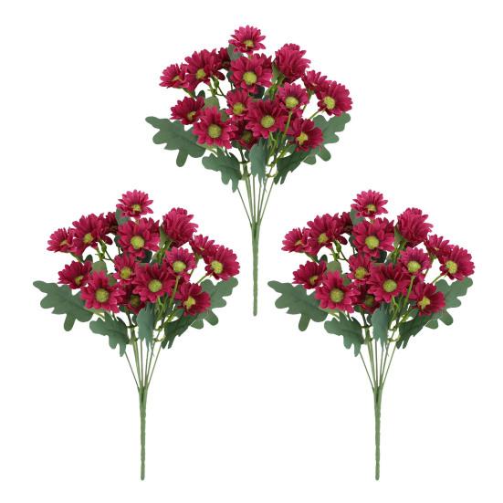 

3/15 шт. Искусственный цветок 7 вилок Устойчивый к УФ-лучам Искусственный пластиковый цветок Украшение для дома Свадебной вечеринки Настольное украшение для центра помещения Внутреннее/наружное Искусственное цветущее украшение розы красного