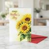 10Pcs/Set Floral Pattern Thank You Card Elegant Holiday Card  Mother's Day Gift Cards
