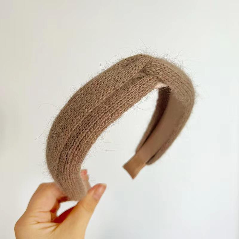 Retro Style Headbands Knitted Cross Knot Womens Solid Color Accessories Hair