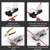 10Pcs T1/T2 Quick Connector Wire Connectors Electric Cable Crimp Terminals  LED Strip Connectors