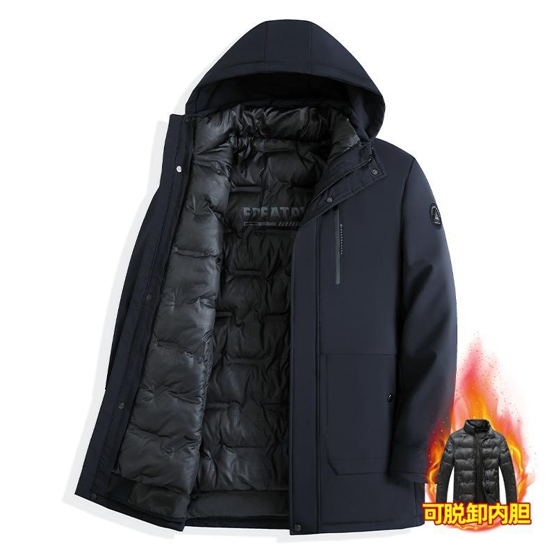 

Повседневная мужская хлопковая куртка с капюшоном, универсальная, зимняя теплая 4XL