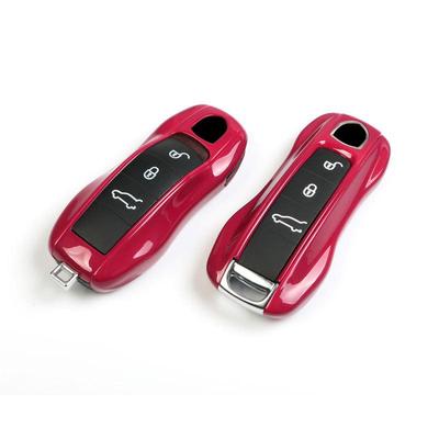 Porsche Starlight Ruby Red Key Shell for Macan, Cayenne, Panamera, 718