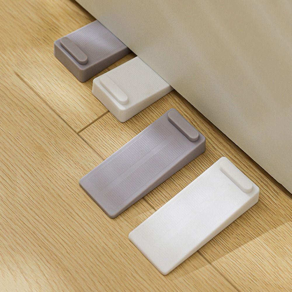 2Pcs New Safety Mute Door Stopper PVC Anti-collision Door Stop Block Wedge Non-slip Doorstops Home Offices