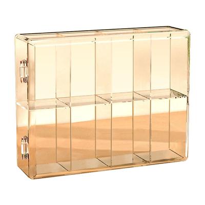 8 Grid Cartoon Anime Figure Display Storage Box 8 Compartment Transparent Anime Figure Display Case