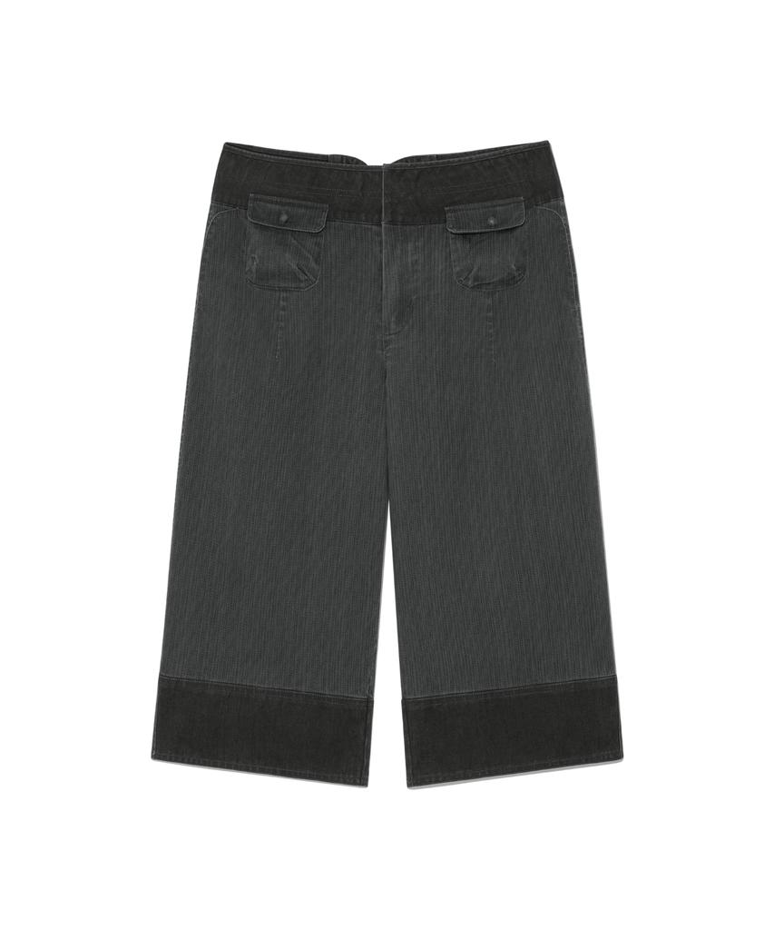 THE COLDEST MOMENT (W) Tcm Mini Pocket Capri Pants (Charcoal)