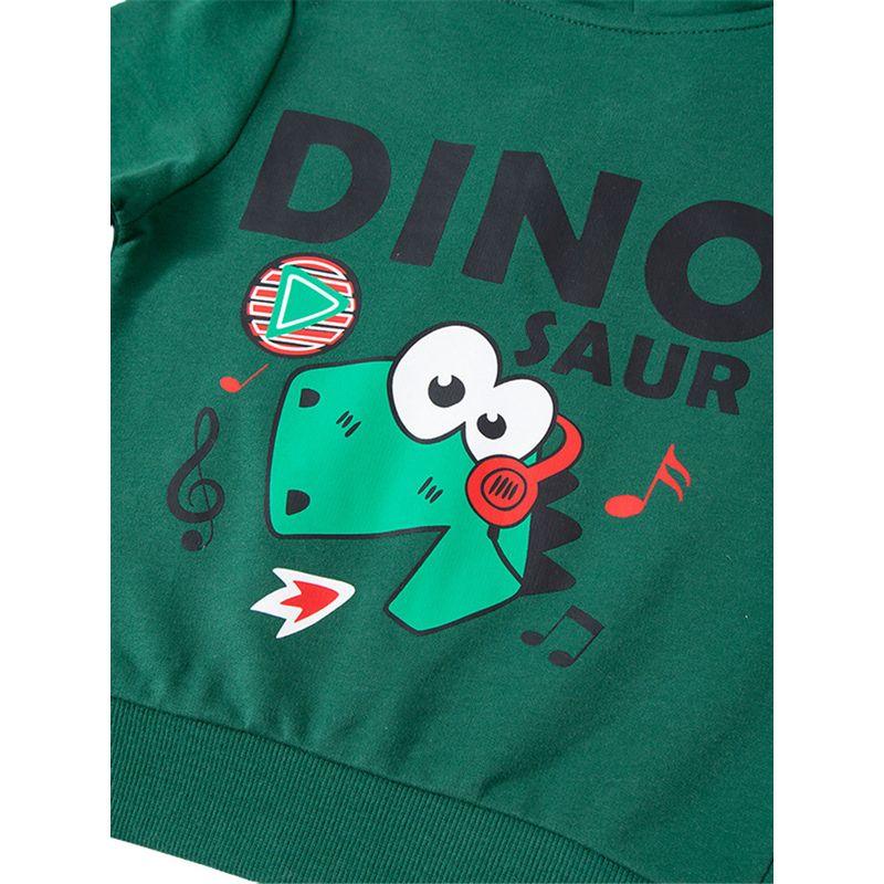 Boys' Pure Cotton Sweatshirt Jacket Spring and Autum Kidsren's Clothing Kidsren's Printed Dinosaur Top Baby Boy Hoodie Zipper Shirt