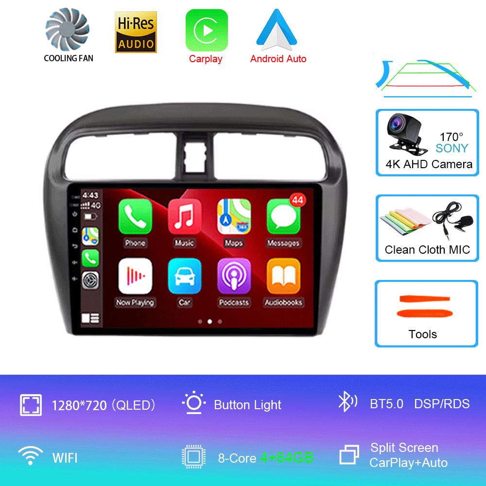 Android 14 Car Radio For Mitsubishi Mirage Attrage 2012-2018 Space Star 2014 Gps Navigation Stereo Multimedia