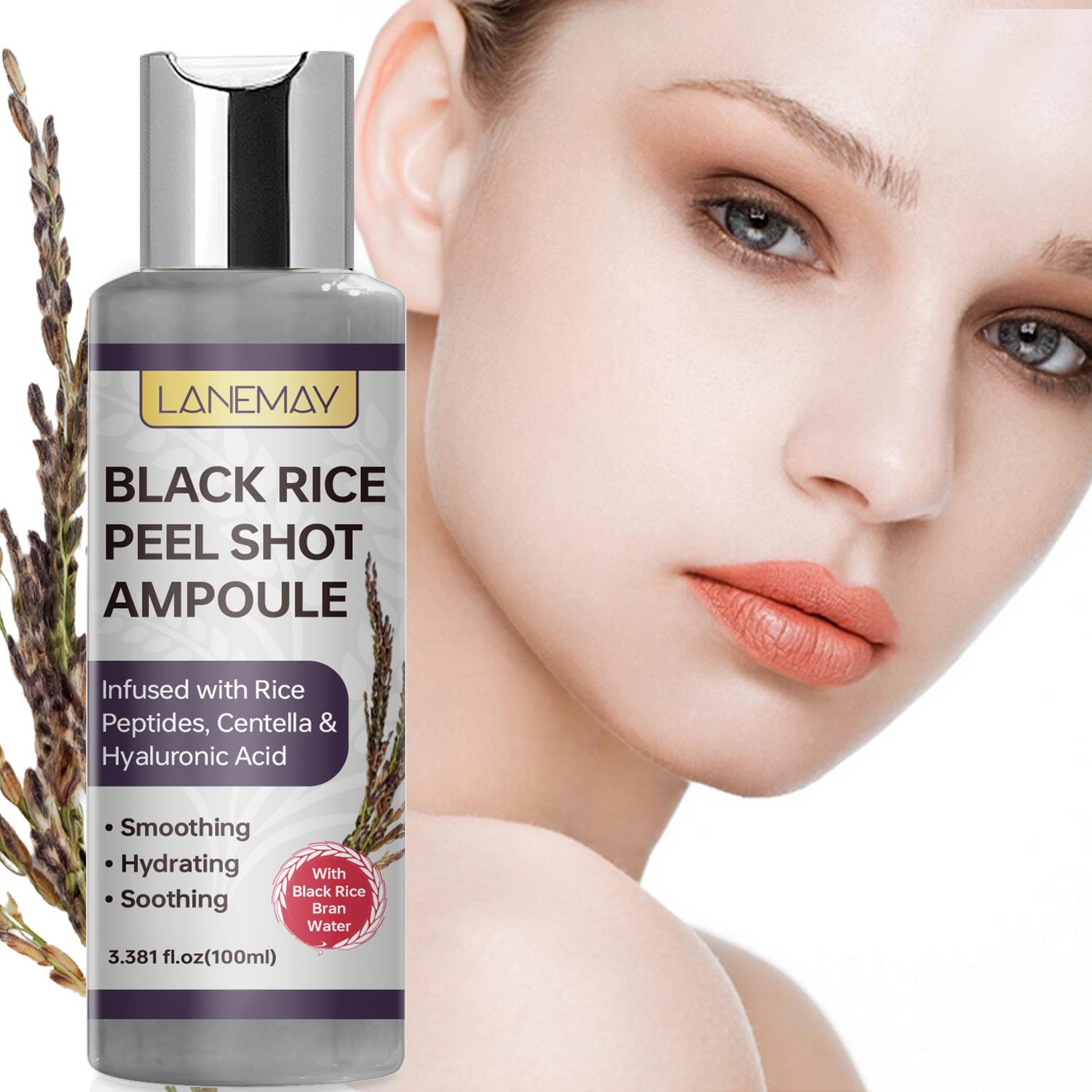 

Ампула-Шот с черным рисом-Глубоко увлажняет и успокаивает сухую или раздраженную кожу-Укрепляет кожный барьер для более гладкой кожи-100 мл