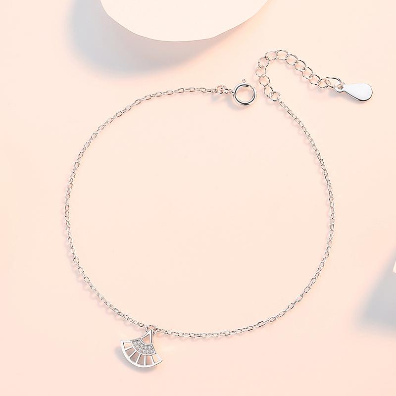 

Baoyilong S925 Серебряный браслет-веер с бриллиантами для женщин - Ювелирные изделия в корейском стиле S925 Silver платиновый