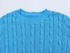 Spring 2025 Women's European-American Style Eight-Strand Braid Knit Top - Slimming, Short Sleeve, Round Neck