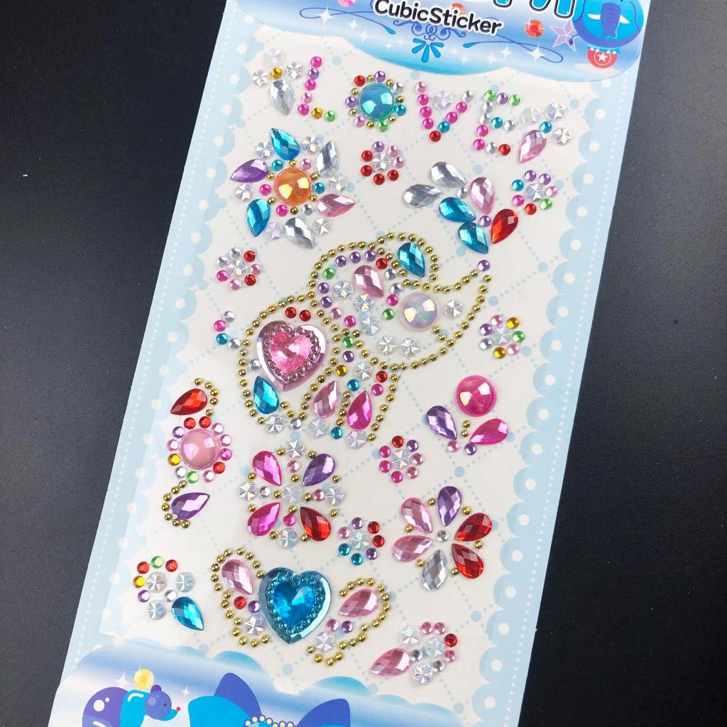 Self Adhesive 3D Diamond Rhinestone Sticker Acrylic Crystal Creative DIY Craft Gems for Phone Case Laptop Decoration