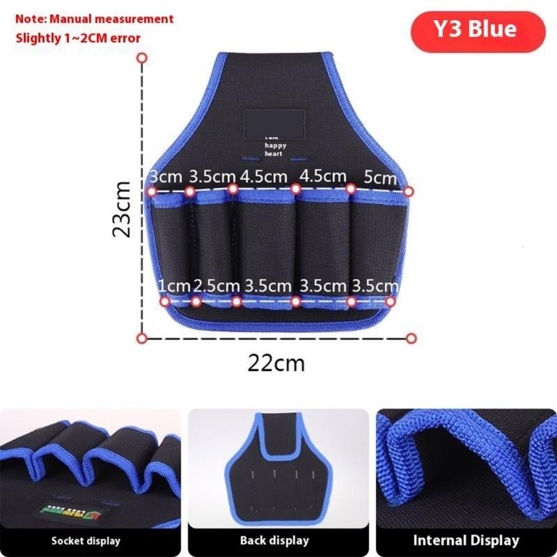 Multi Compartment Work Utility Belt Heavy Duty Nylon Construction Ergonomic Waist Mounted Tool Storage Professionals