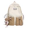 Schoolbag Color Matching Student Schoolbag Travel Large Capacity Backpack Cute Simple Casual High School Student Laptop Bag