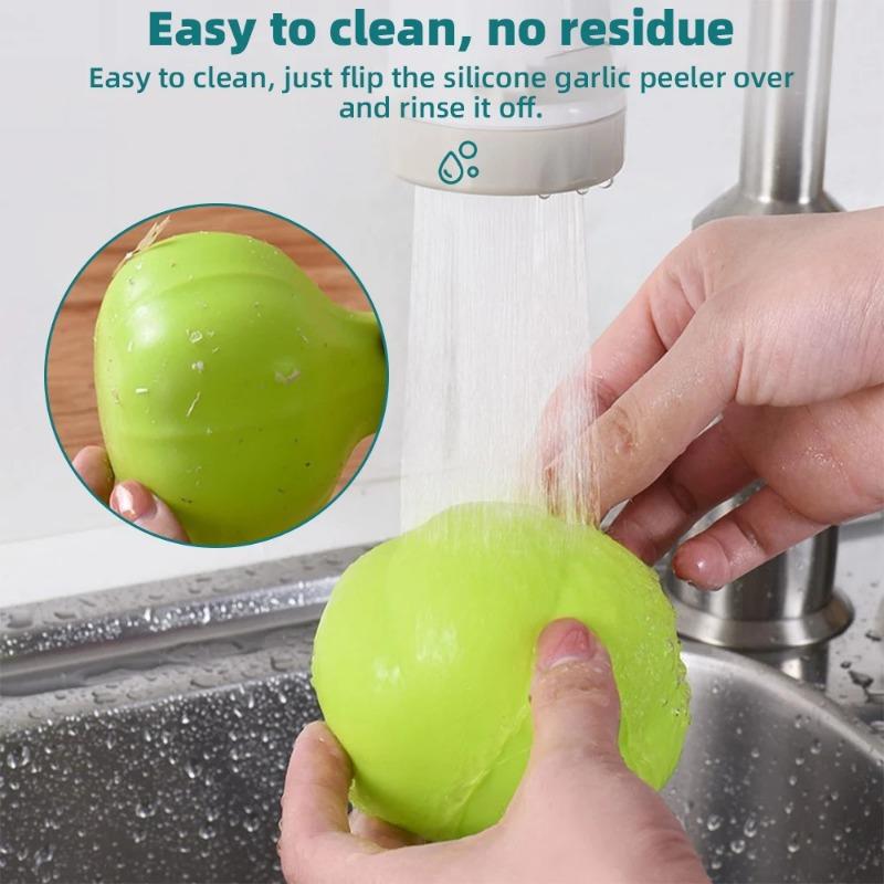 Garlic Peeler Creative Kitchen Silicone Soft Garlic Peeler Garlic Peeler Simple & Convenient Kitchen Accessories Kitchen Gadgets